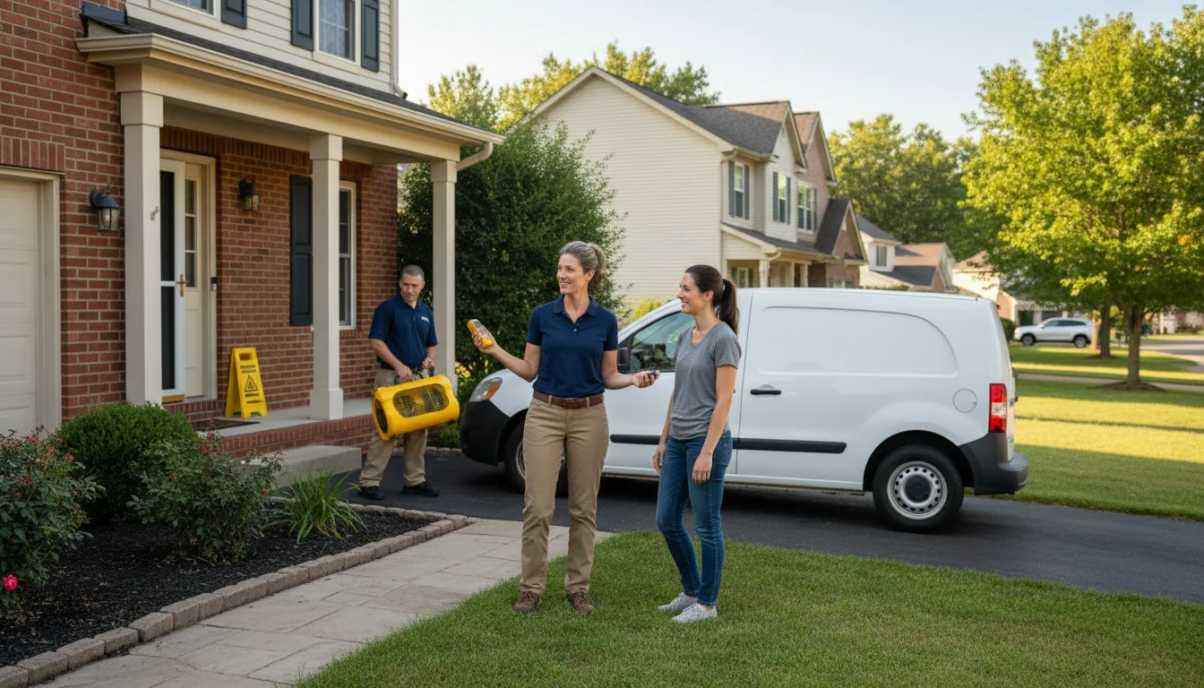 Water restoration image for Water Damage & Restoration Services in Badin, NC